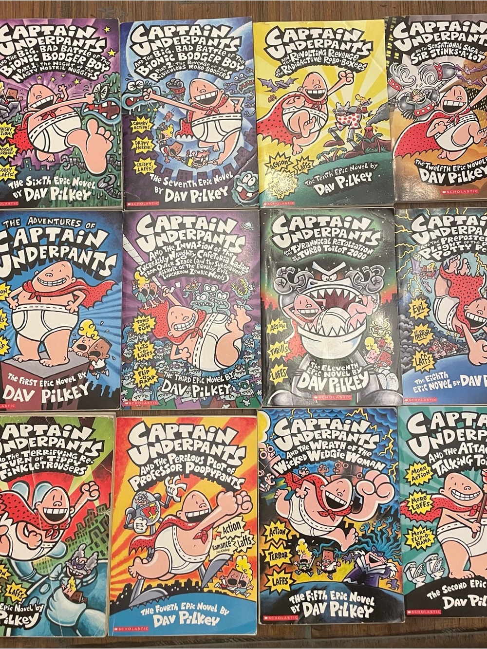 Captain Underpants Kids Book Collection - Colorful Multi by